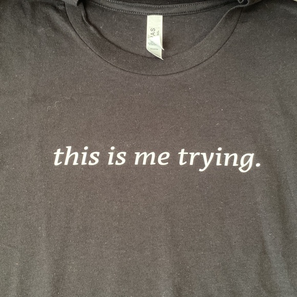 New Taylor Swift This is Me Trying Black T Shirt - Picture 2 of 4